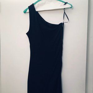 Black one shoulder dress